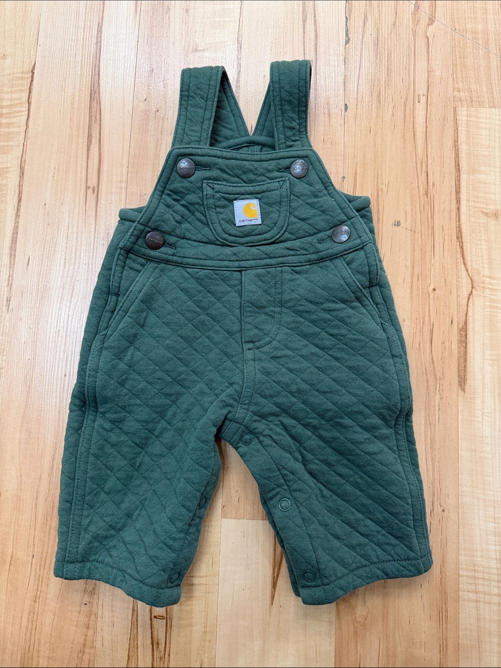 Carhartt Quilted Forest Green Overalls 3M